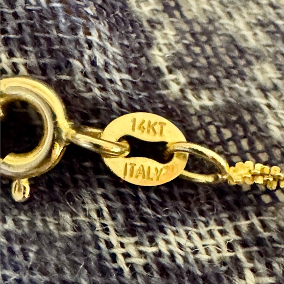 Italian pure 14k gold 18” chain - Picture 4 of 6